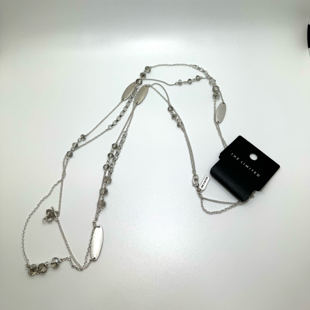 🆕 NWT 🆕 The Limited - Long Silver Necklace - Vintage